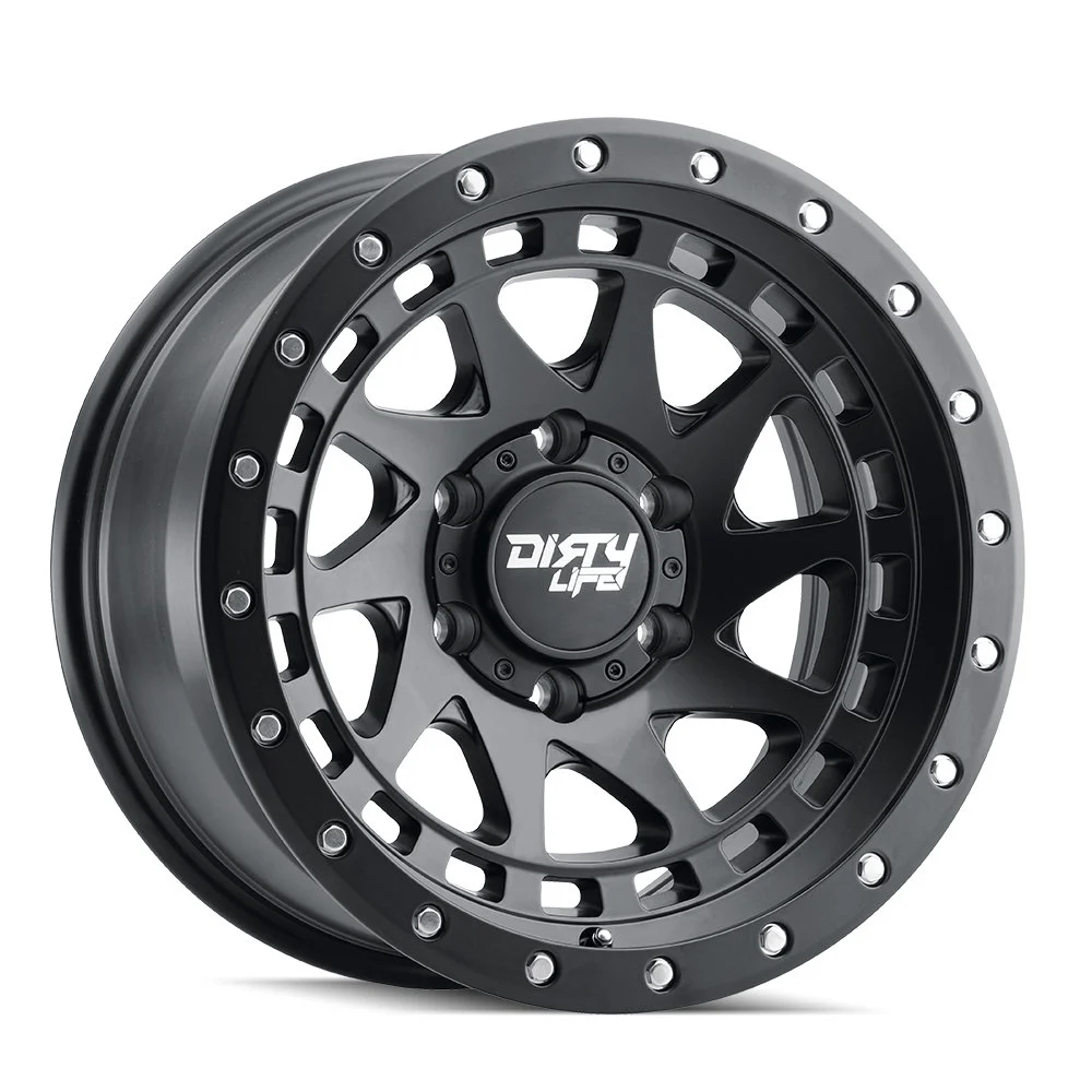 Dirty Life Race Wheels  Enigma Pro 9311 Street Series Wheel for 07-26 Jeep Wrangler JL, JK & Gladiator JT 17x9 with 3.50in Backspace in Matte Black for 07-26 Jeep Wrangler JL, JK & Gladiator JT