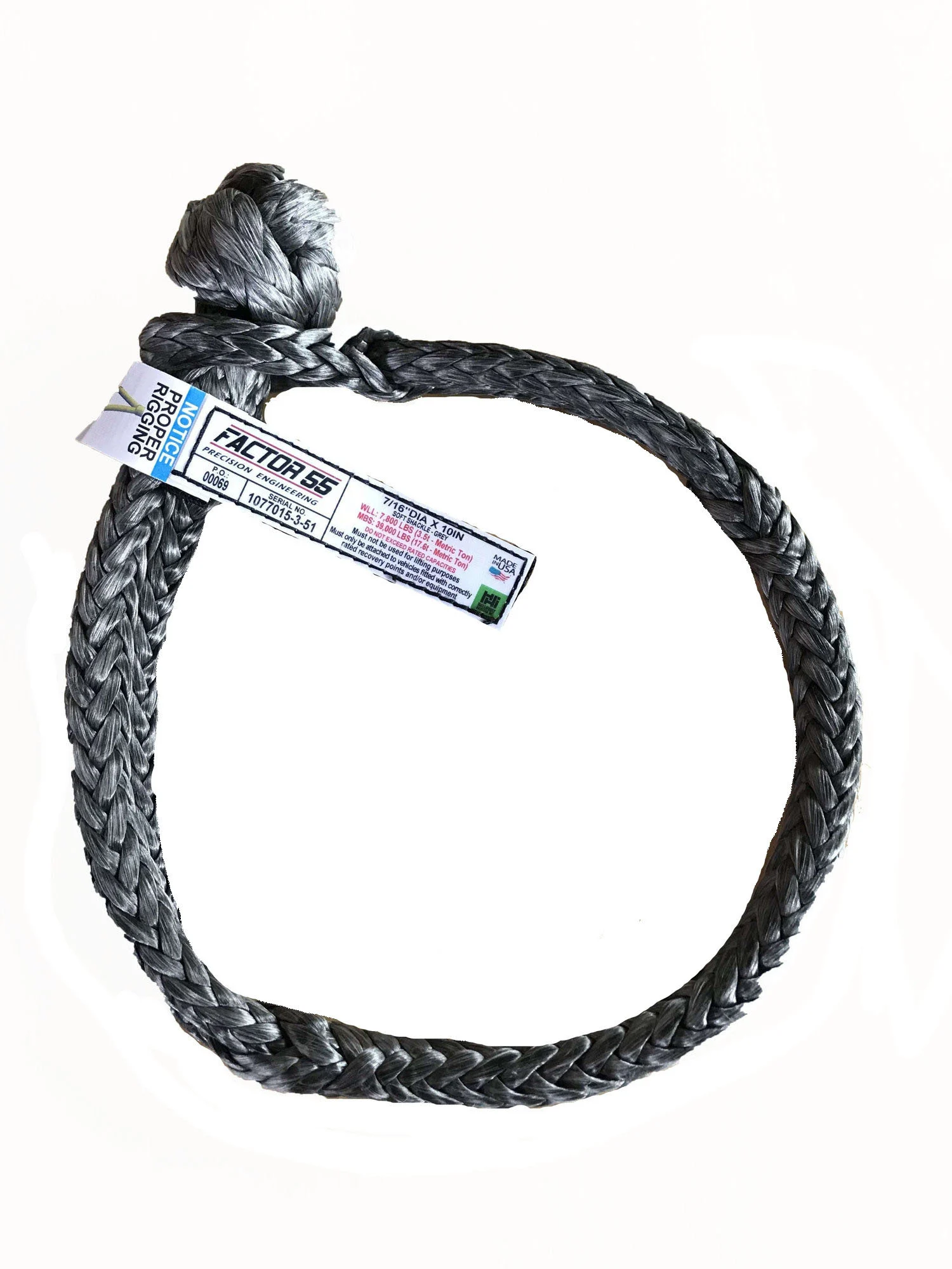Factor 55 00069 Standard Duty Soft Shackle 7/16"