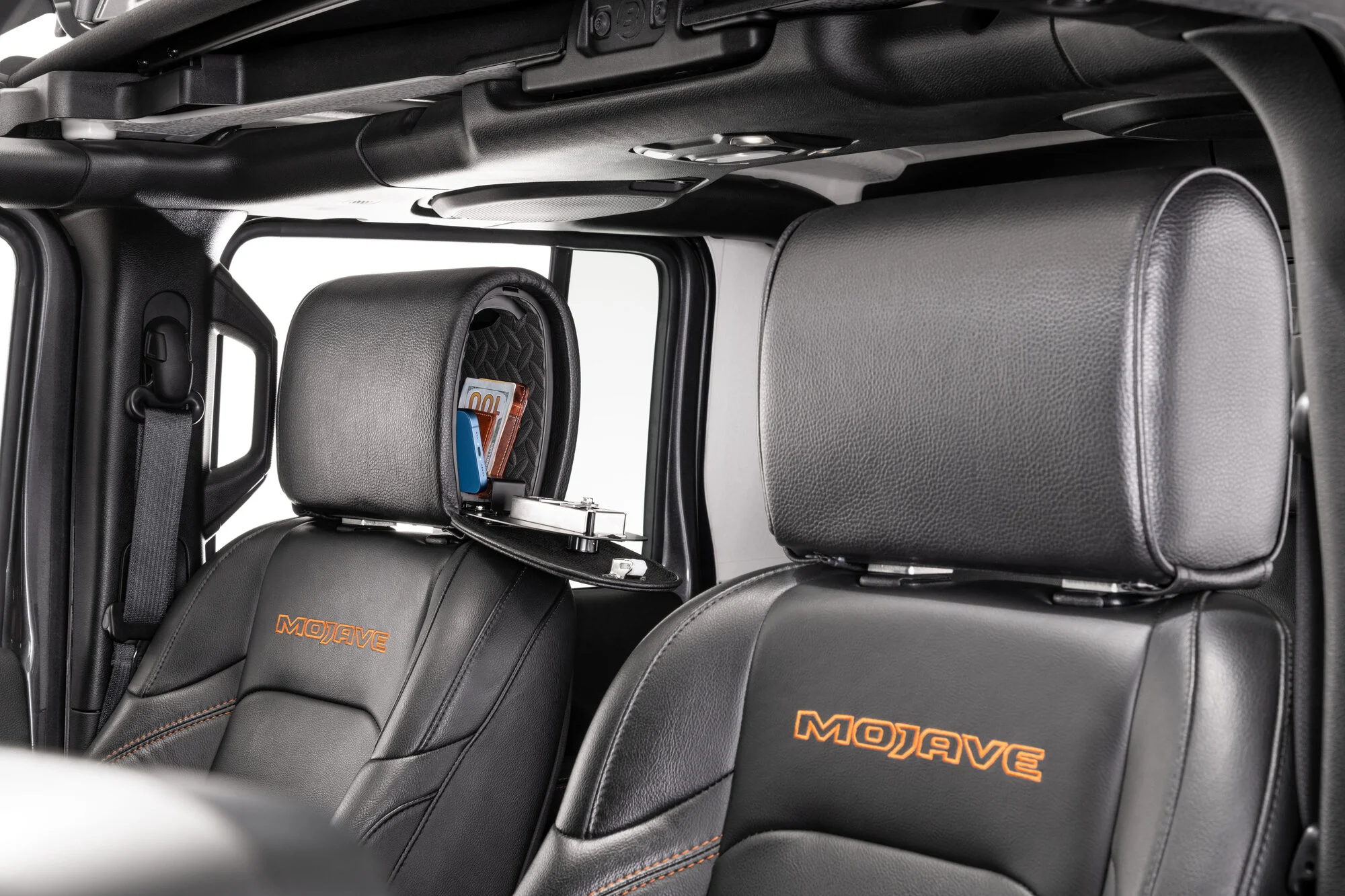 Headrest Safe Co.  Headrest Safe Slide  in Black Cloth for Passenger Side
