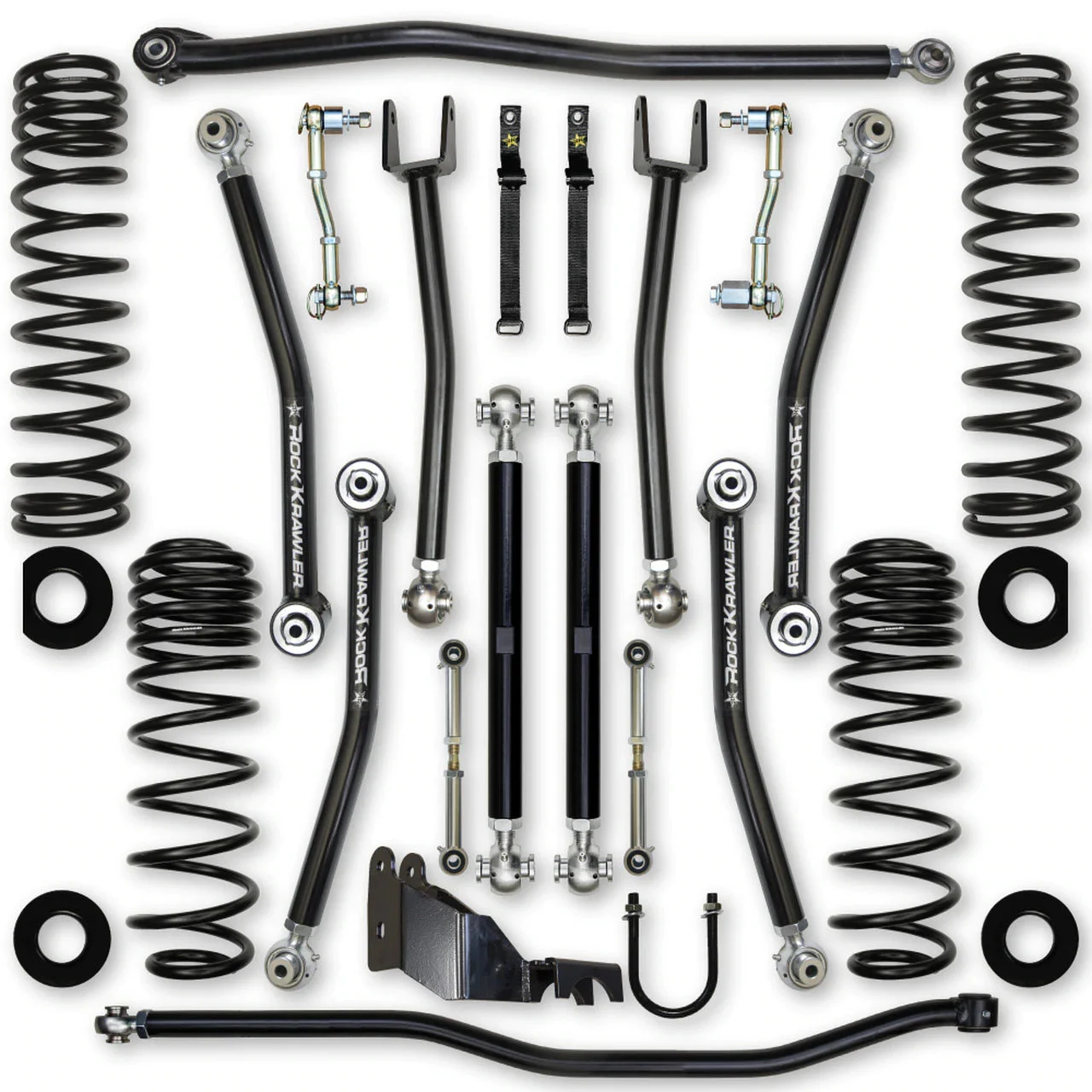 Rock Krawler  3.5" X Factor Suspension System for 18-26 Jeep Wrangler JL 2-Door without Shocks for 18-26 Jeep Wrangler JL 2-Door