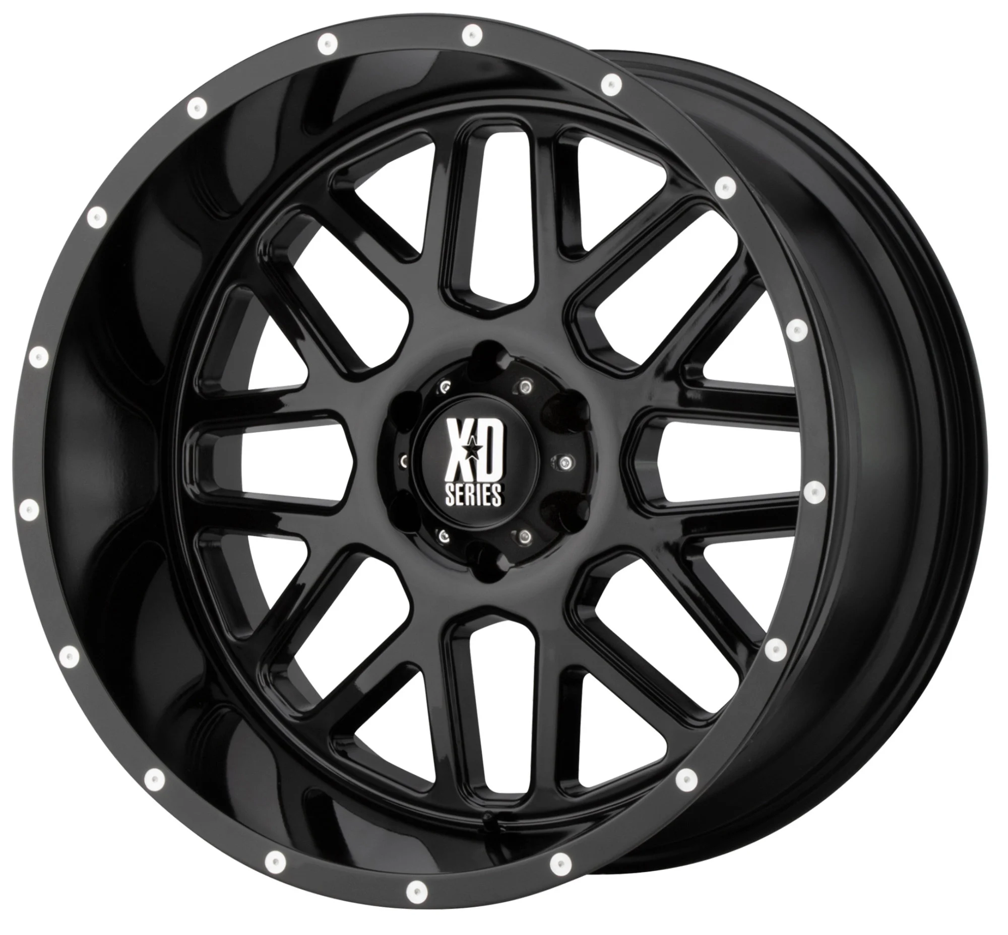KMC Wheels  XD820 Grenade Wheel for 07-21 Jeep Wrangler JL, JK & Gladiator JT in 20x10 with 4.56in Backspace Gloss Black for 07-26 Jeep Wrangler JL, JK & Gladiator JT