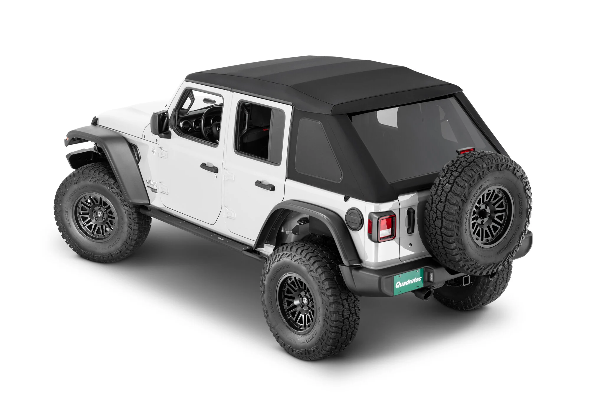 QuadraTop  Adventure Top S with Premium Black Twill for 18-25 Jeep Wrangler JL Unlimited 4-Door