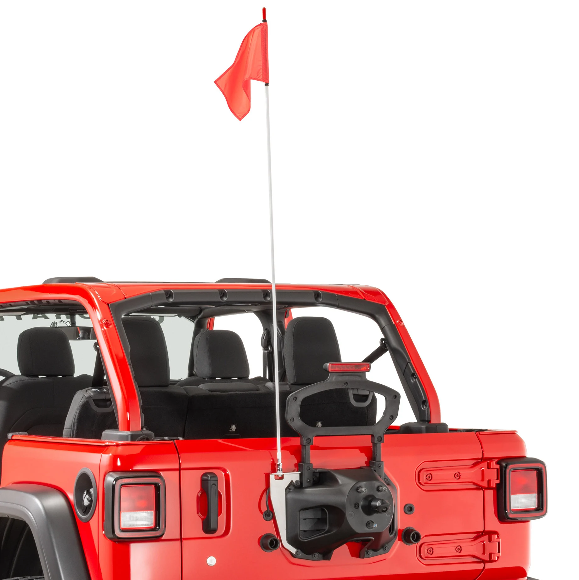 Quadratec  Trail Flag with Mount Kit for 18-23 Jeep Wrangler JL