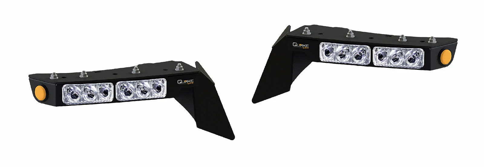 Quake LED QTE991 9.5" x 1.5" Fender Chop Kit w/ DRL Switchback Turn Signal & Amber Side Marker Light  for 18-20 Jeep Wrangler JL & Gladiator JT (Rubicon only)