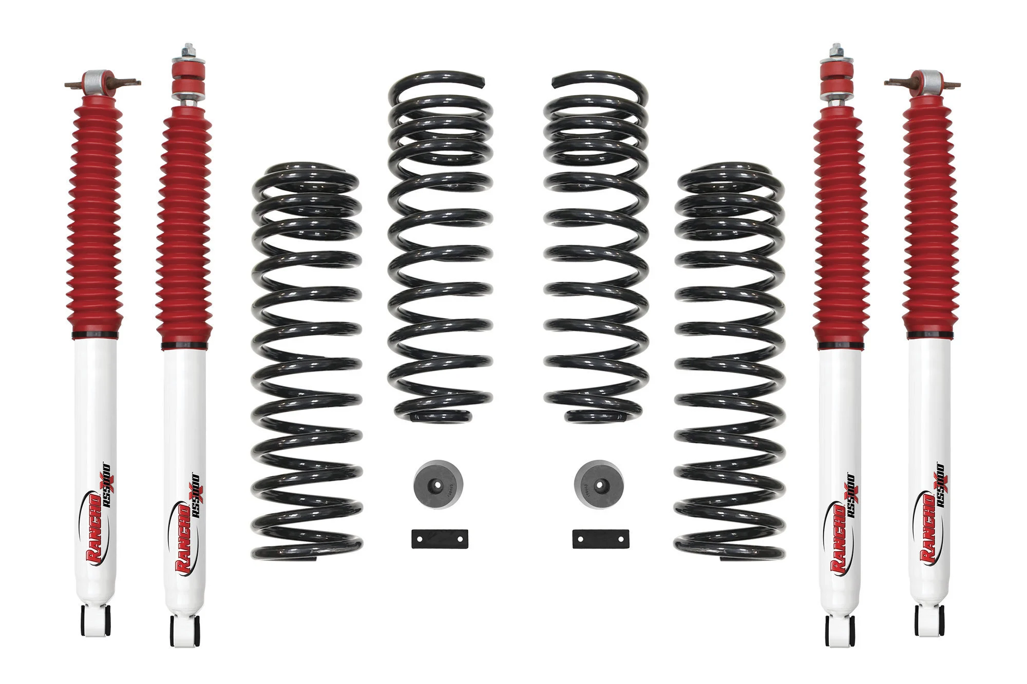Rancho  2in Progressive Sport Lift  for 07-18 Jeep Wrangler JK 2-Door with RS5000X Shocks for 07-18 Jeep Wrangler JK