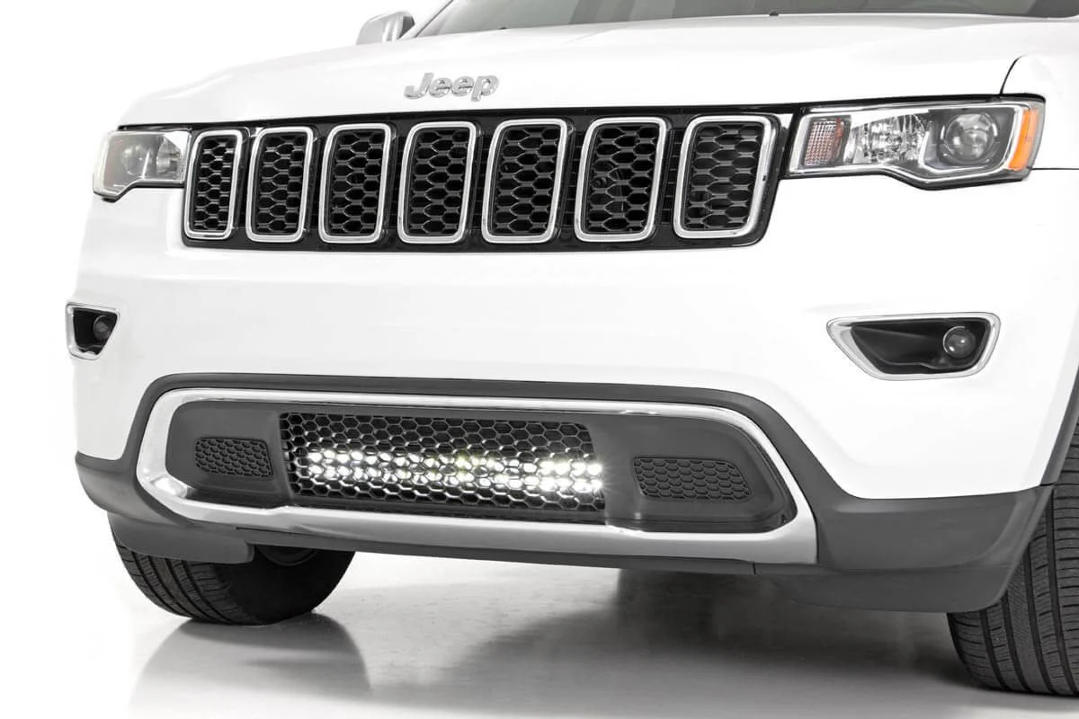 Rough Country  20in LED Light Bar with Bumper Mount Kit for 11-21 Jeep Grand Cherokee WK2