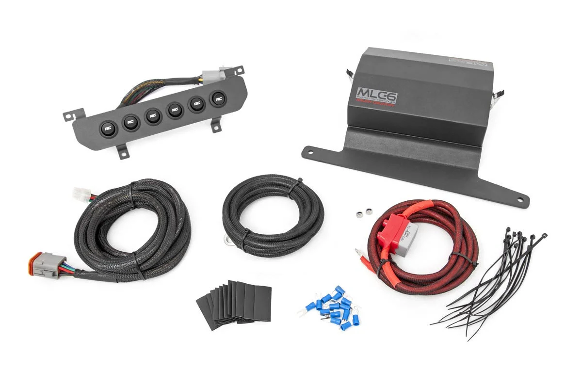 Rough Country  MLC-6 Multiple Light Controller for 18-22 Jeep Wrangler JL & Gladiator JT with Lower Dash Mount for 18-26 Jeep Wrangler JL & Gladiator JT