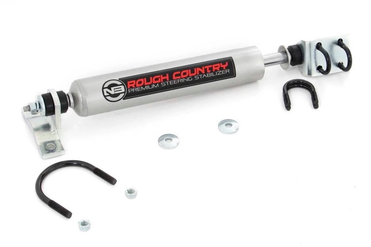Rough Country 8734530 N3 Steering Stabilizer for 59-86 Jeep CJ