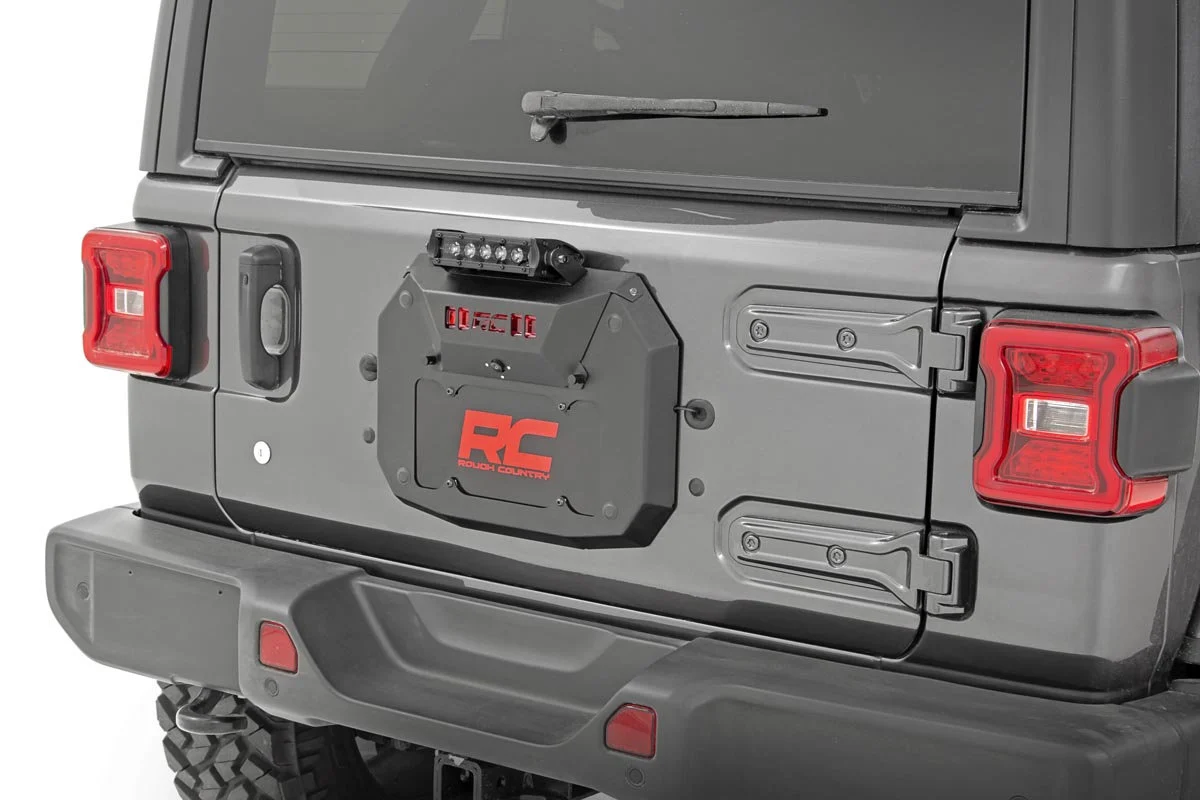Rough Country  Spare Tire Delete Kit for 18-20 Jeep Wrangler JL 18-26 Jeep Wrangler JL