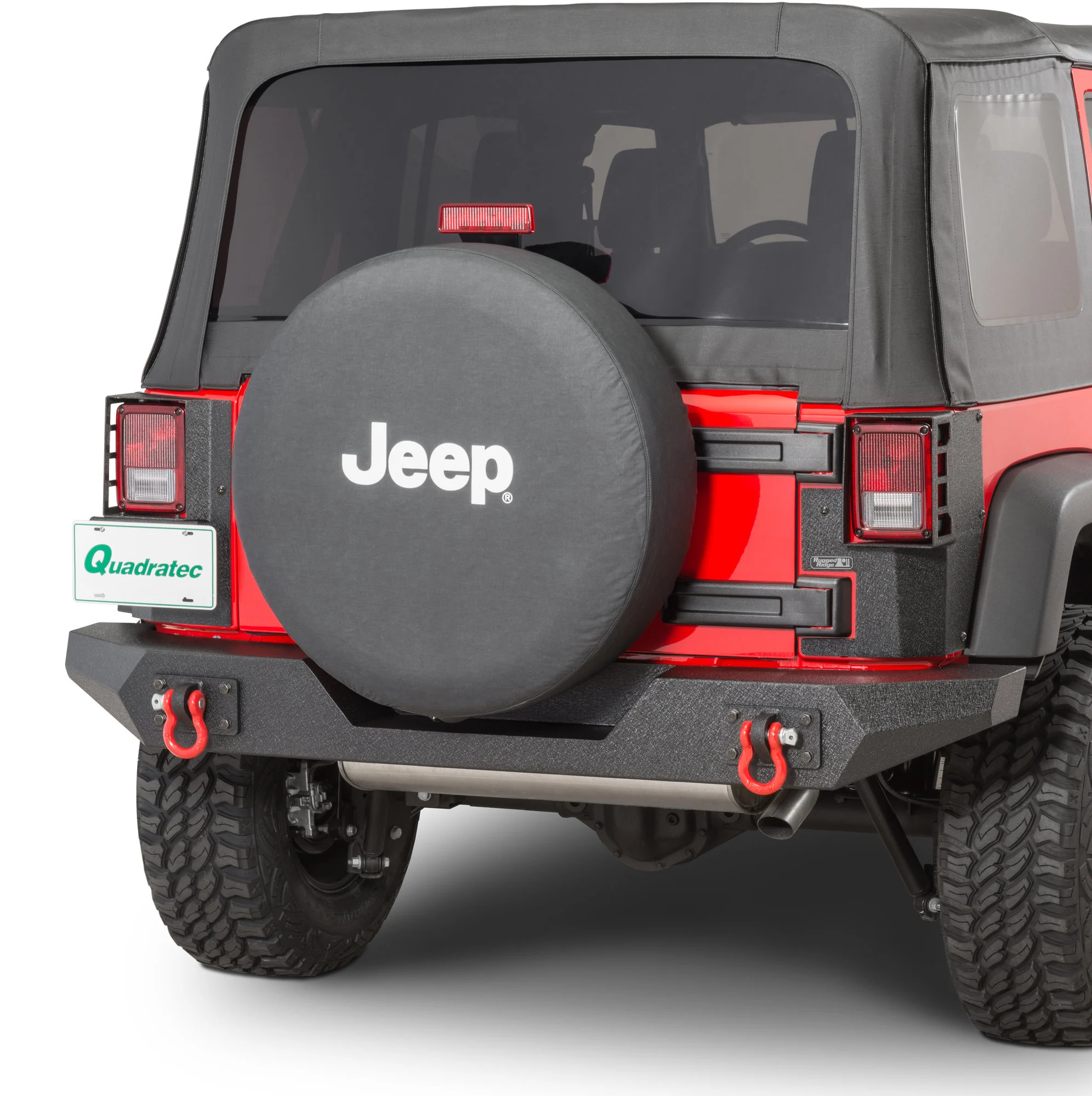 Rugged Ridge 11615.21 XHD Rear Corner Guards for 07-18 Jeep Wrangler JK 2 Door
