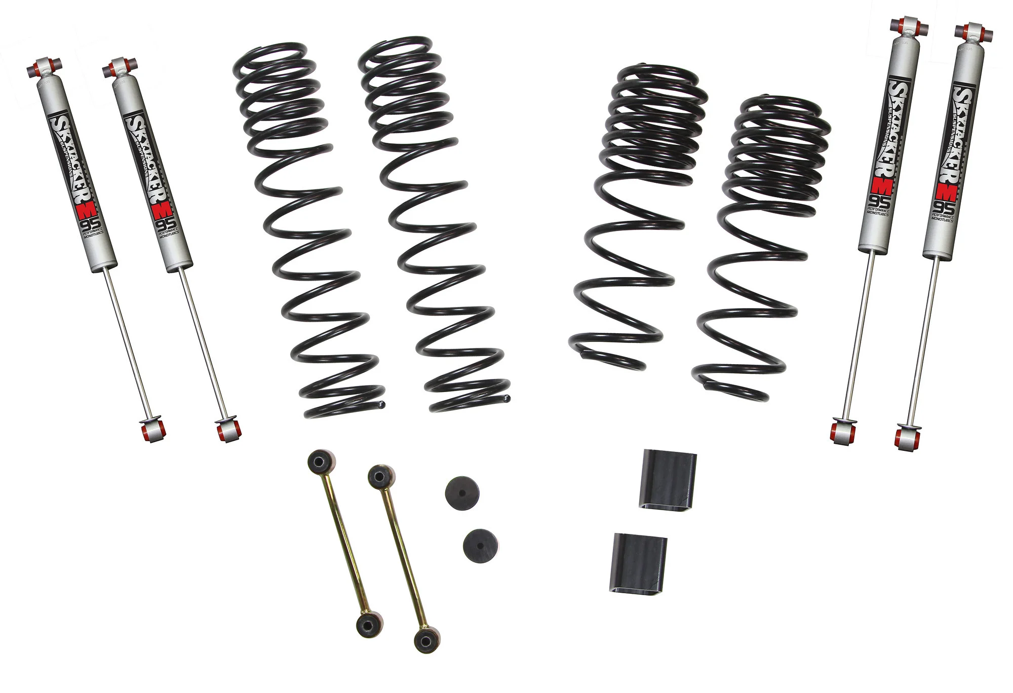 Skyjacker  1-1.5in Dual Rate Coil Suspension System with M95 Monotube Shocks for 18-23 Jeep Wrangler JL Unlimited