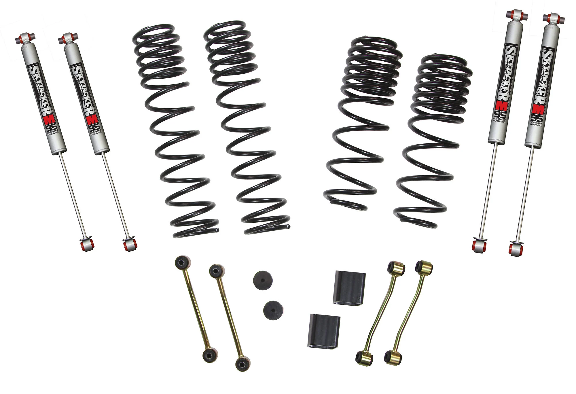 Skyjacker  2-2.5in Dual Rate Coil Suspension System with M95 Monotube Shocks for 18-23 Jeep Wrangler JL Unlimited