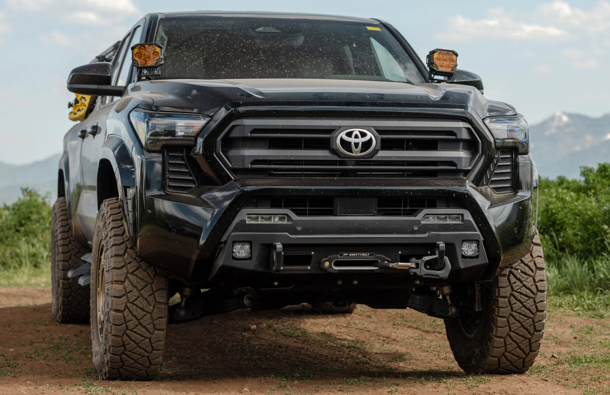 Smittybilt SB61258W Hidden Winch Front Bumper for 24-26 Toyota Tacoma