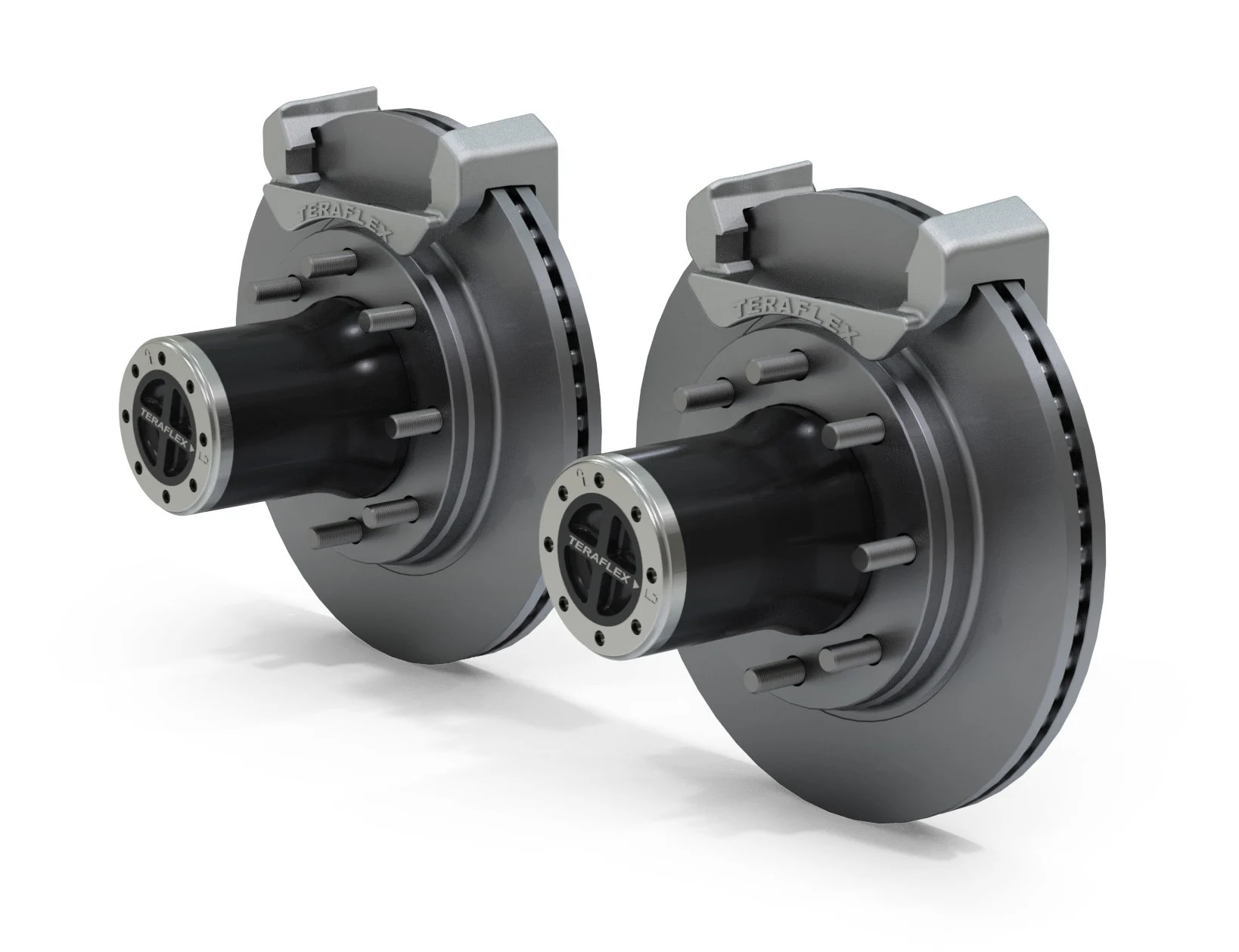 Teraflex  Front Full Float 8-Lug Locking Hub Conversion Kit with Rotors for 07-18 Jeep Wrangler JK