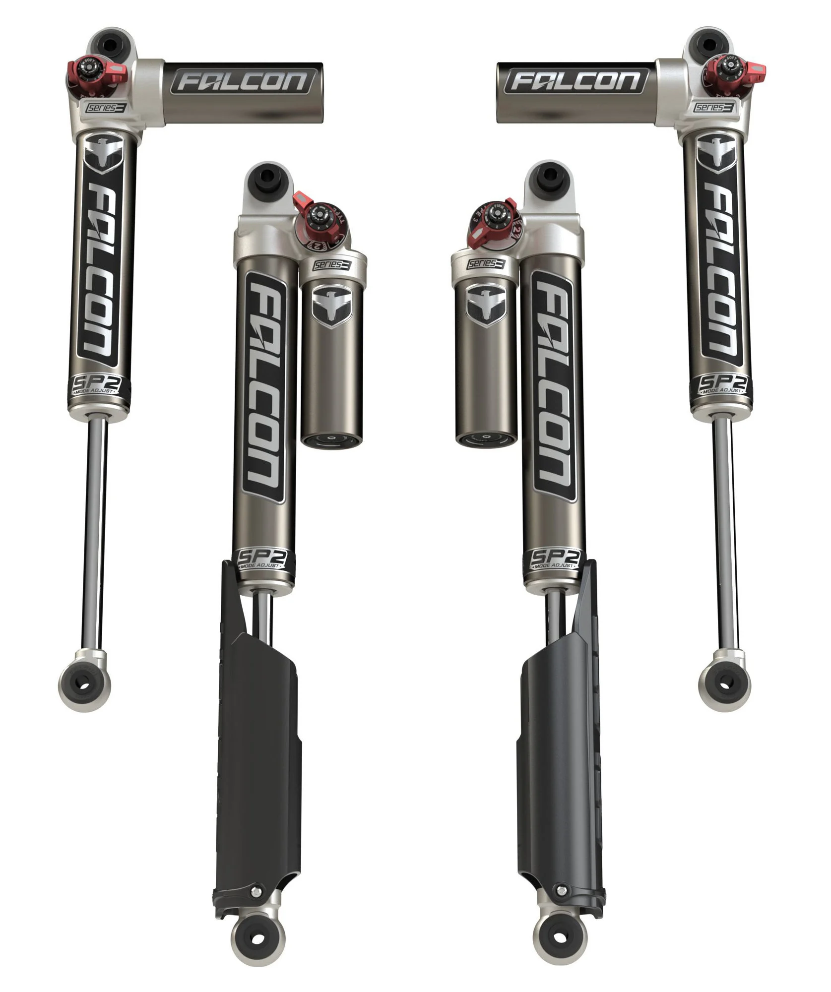 Teraflex  Falcon SP2 3.3 Fast Adjust Piggyback Shocks for18-24  Jeep Wrangler JL Unlimited