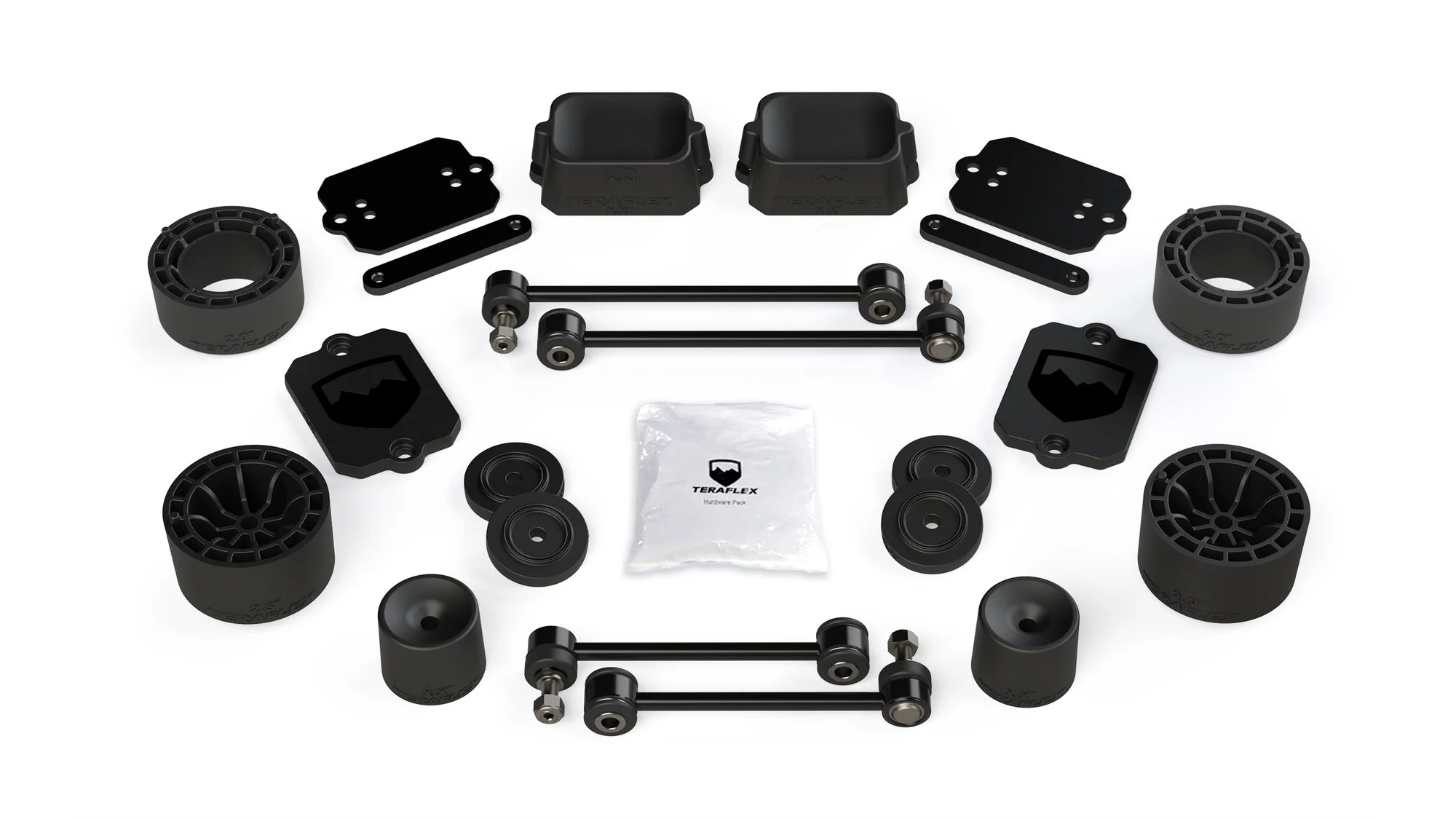 Teraflex  2.5" Performance Spacer Lift Kit for 18-24 Jeep Wrangler JL 2 Door without Shocks for 18-26 Jeep Wrangler JL 2-Door Sport/Sahara