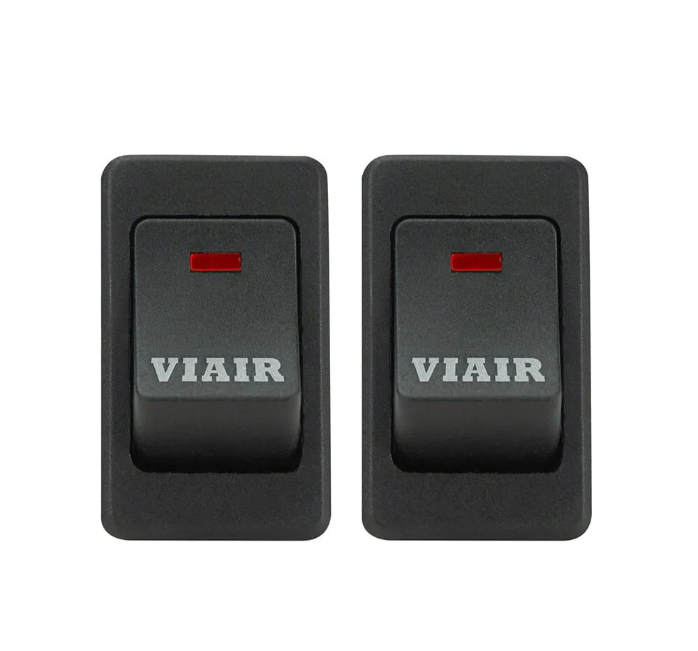 Viair  Rocker Switch Pair with Viair Logo and Red LED Indicator
