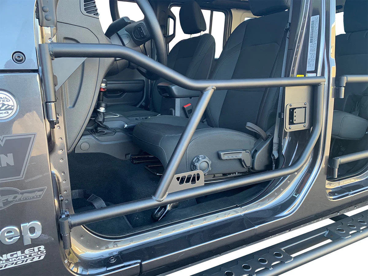 Warrior Products 6773 Front Adventure Tube Doors for 18-20 Jeep Wrangler JL & Gladiator JT