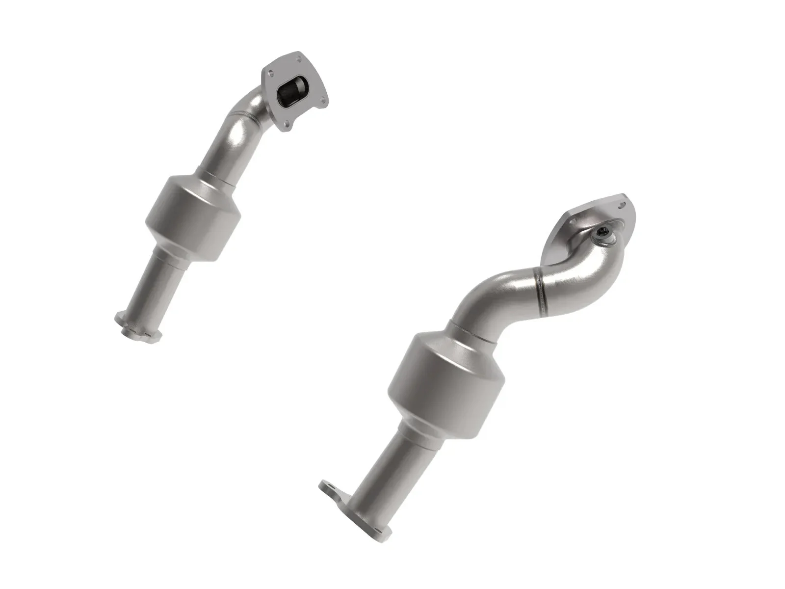 aFe Power 48-46012-HC Twisted Steel Down Pipe 2.5" to 2.25" 409 Stainless Steel w/ Cat for 16-19 Toyota Tacoma V6-3.5L