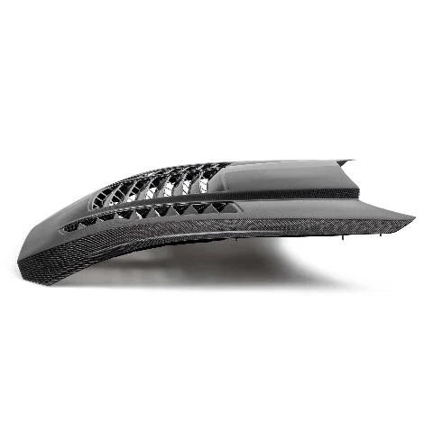 2024 Ford Mustang Type-GT4 Double-Sided Carbon Fiber Hood - Anderson Composites - AC-HD24FDMU-GT4-DS