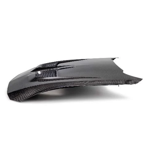 2024 Ford Mustang Type-GTD Double-Sided Carbon Fiber Hood - Anderson Composites - AC-HD24FDMU-GTD-DS