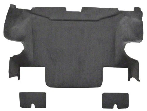 Rear Area Truvette Molded Carpet; Black (05-13 Corvette C6)