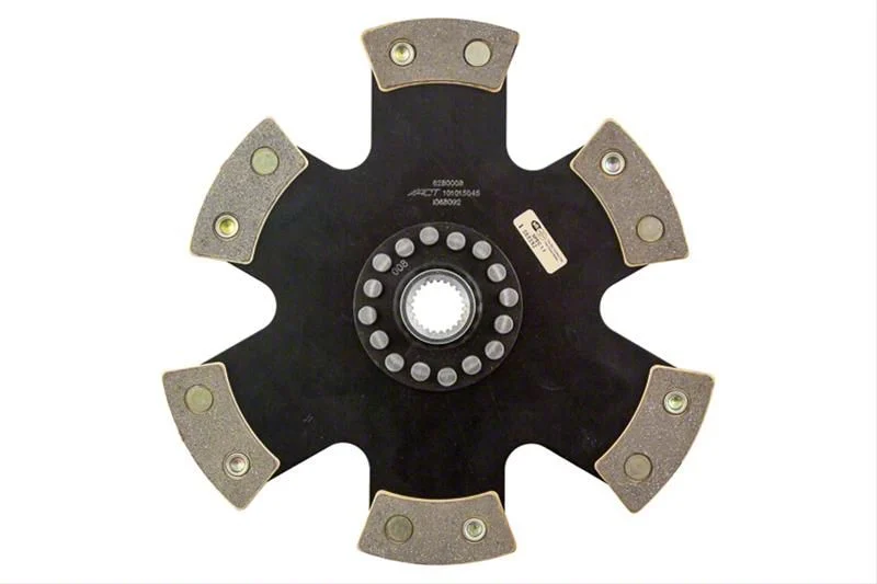 ACT 6 Pad Rigid Race Ceramic Clutch Disc; 23-Spline (11-17 Mustang GT; 12-13 Mustang BOSS 302)