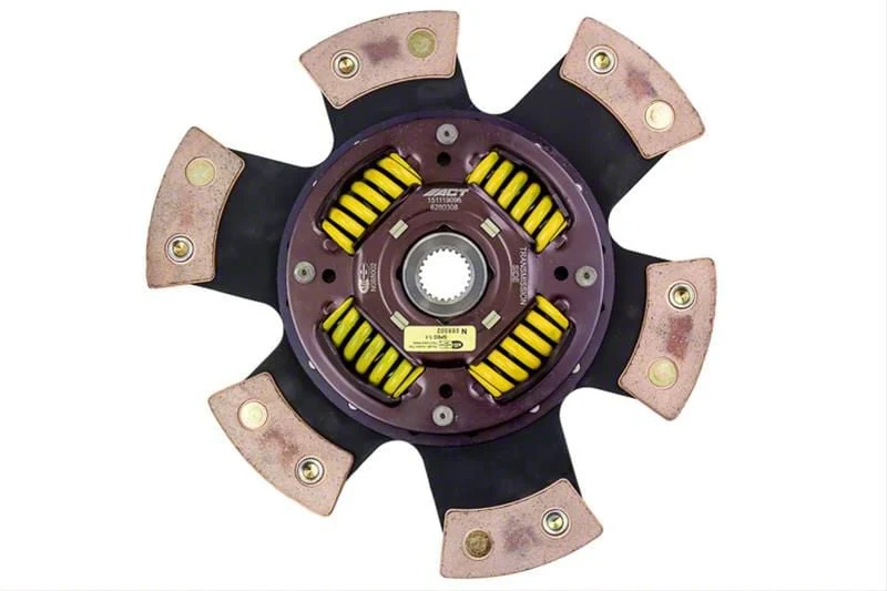ACT 6 Pad Sprung Race Ceramic Clutch Disc; 23-Spline (11-17 Mustang GT; 12-13 Mustang BOSS 302)