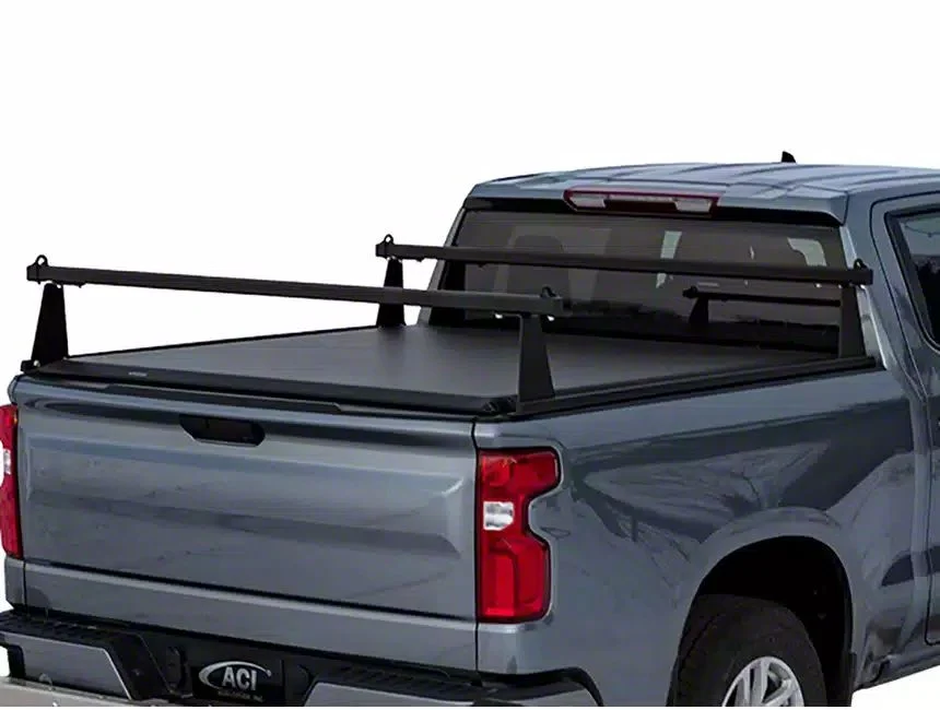ADARAC Aluminum M-Series Bed Rack; Matte Black (10-26 RAM 2500 w/ 6.4-Foot Box & w/o RAM Box)