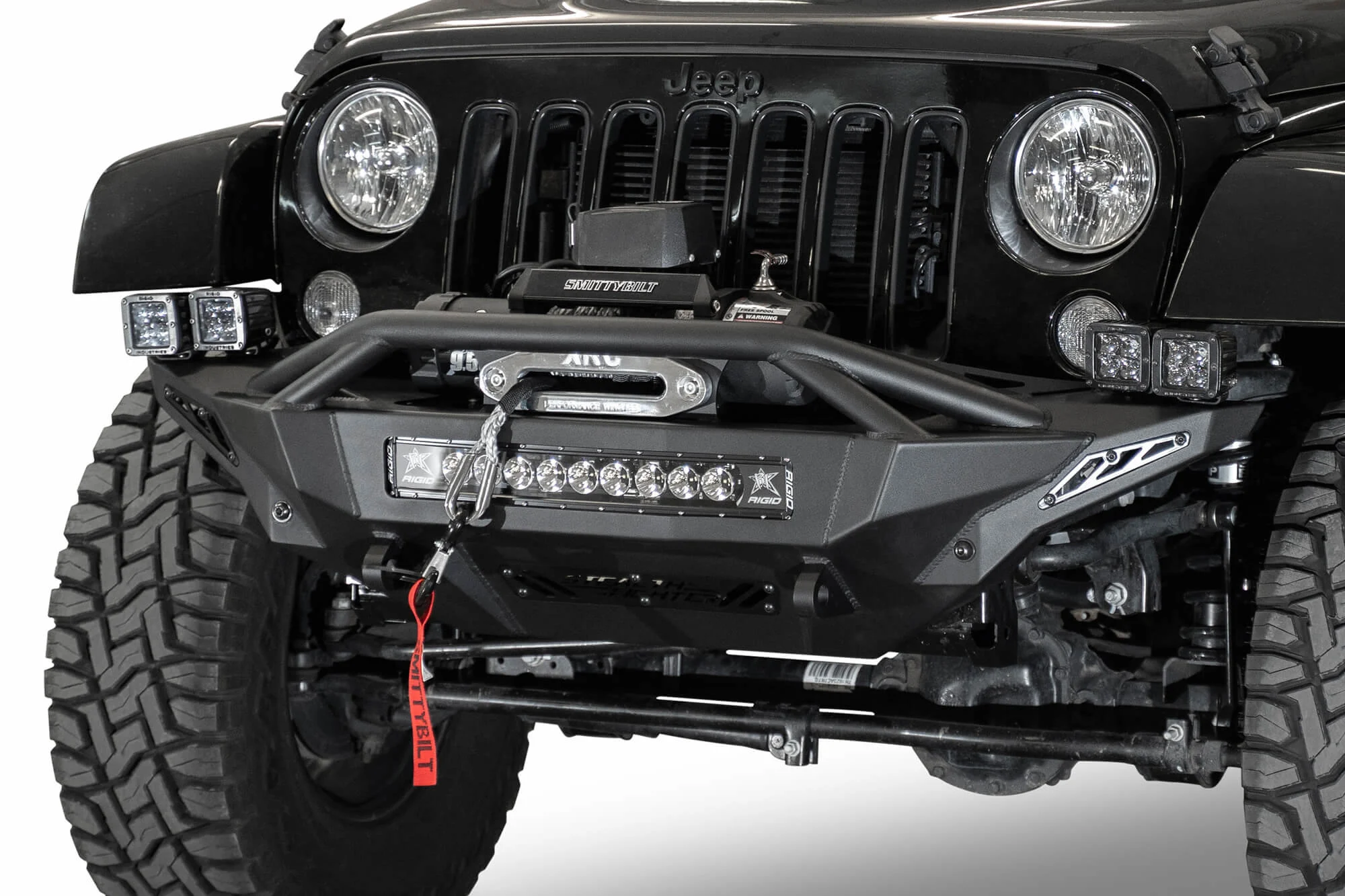 ADD Offroad  Stealth Fighter Front Bumper for 07-18 Jeep Wrangler JK without Hoop & without Winch Mount for 07-18 Jeep Wrangler JK