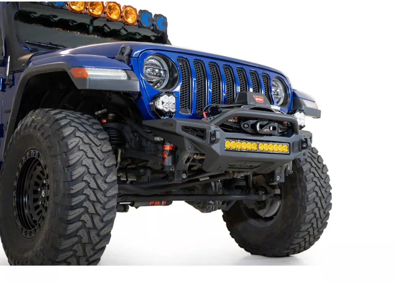 ADD Offroad AC9602401NA Rock Fighter Front Bumper License Plate Bracket  for 18-26 Jeep Wrangler JL & Gladiator JT