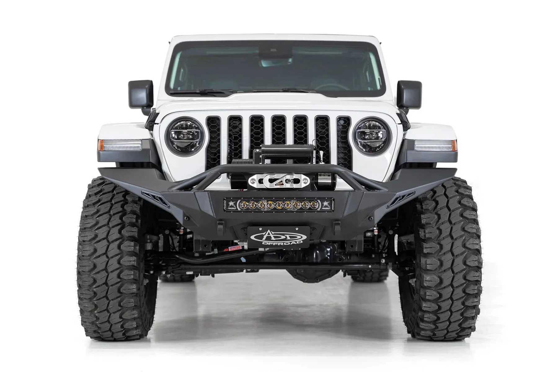 ADD Offroad AC96154701NA Stealth Fighter Front License Plate Bracket for 07-26 Jeep Wrangler JK, JL, & Gladiator JT