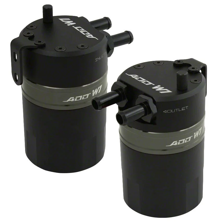 ADD W1 Twister Baffled Oil Catch Can Kit V3; Gunmetal Ring (15-23 V8 HEMI Charger, Excluding 6.2L HEMI)