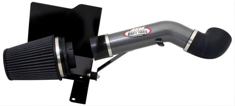AEM Induction Brute Force Cold Air Intake; Gunmetal Gray (07-08 6.0L Sierra 2500 HD)