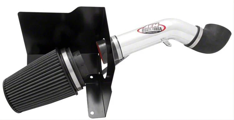 AEM Induction Brute Force Cold Air Intake; Polished (07-08 6.0L Sierra 2500 HD)