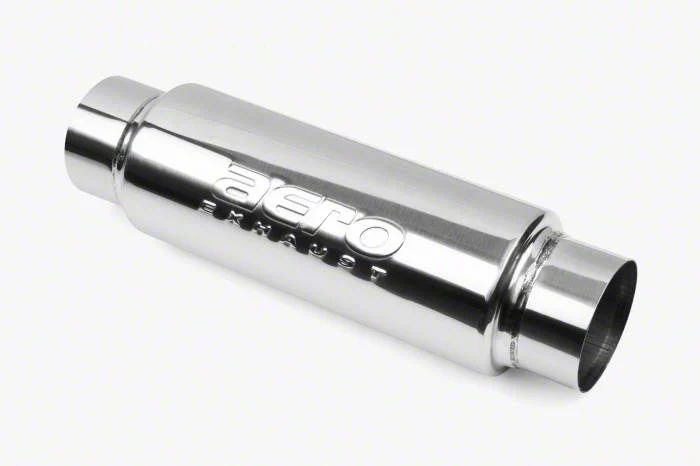 Aero Exhaust AR Series Resonator; 10-Inch Overall; 3-Inch Inlet and Outlet (Universal; Some Adaptation May Be Required)