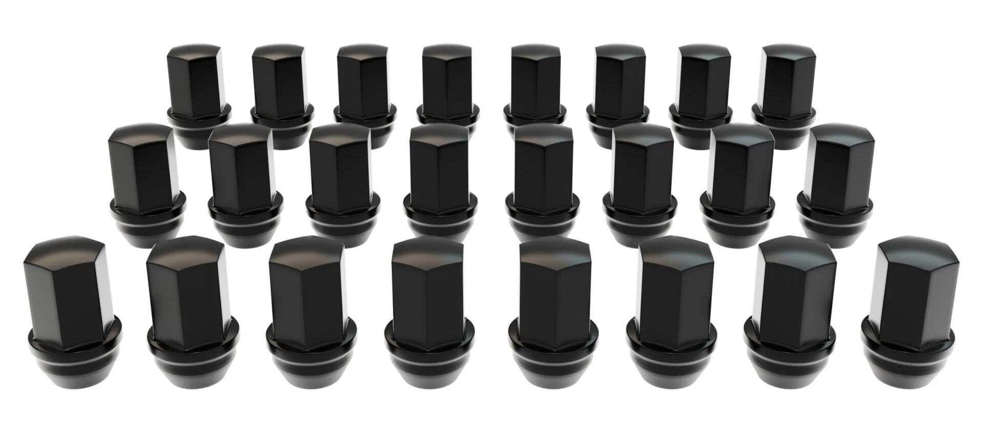 AEV 29060013AA 24-Piece Lug Nut Kit for 18-26 Jeep Wrangler JL & Gladiator JT