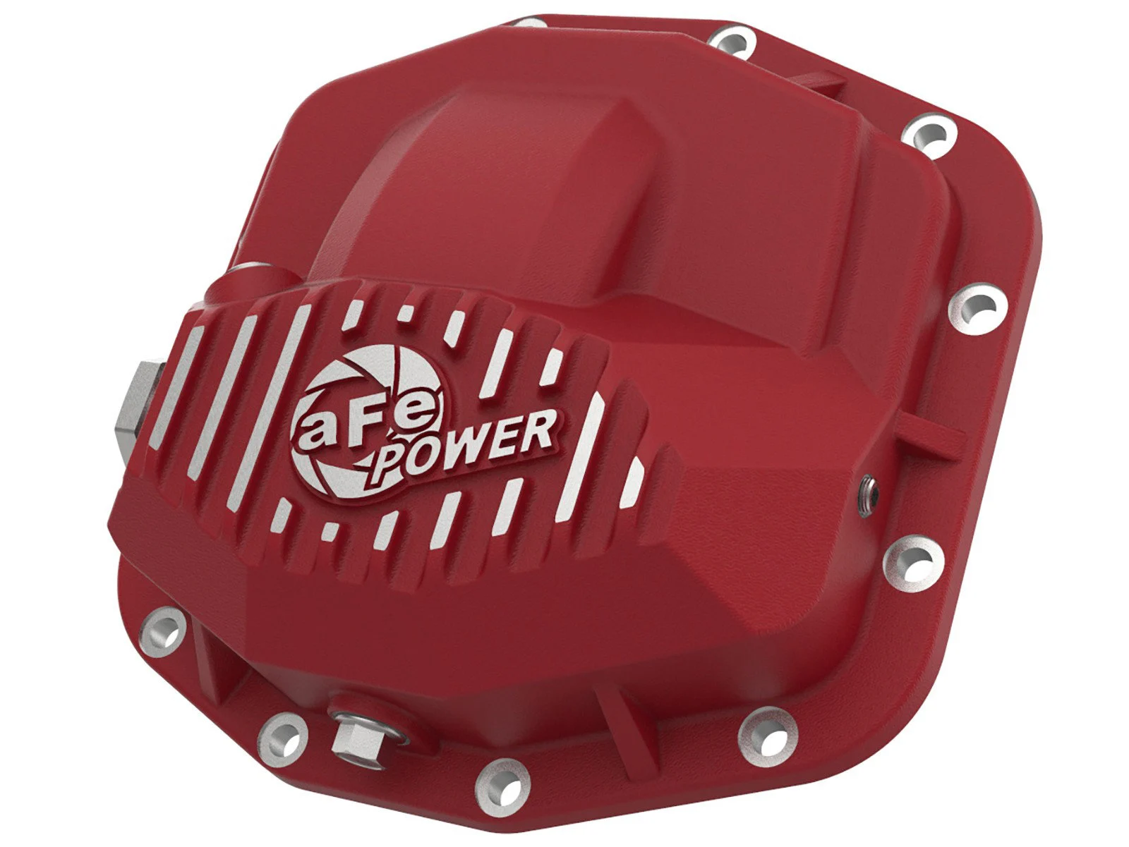 aFe Power 46-71030R Front Differential Cover in Red Finish for 18-20 Jeep Wrangler JL & Gladiator JT with Dana 44 Rubicon Front Axle