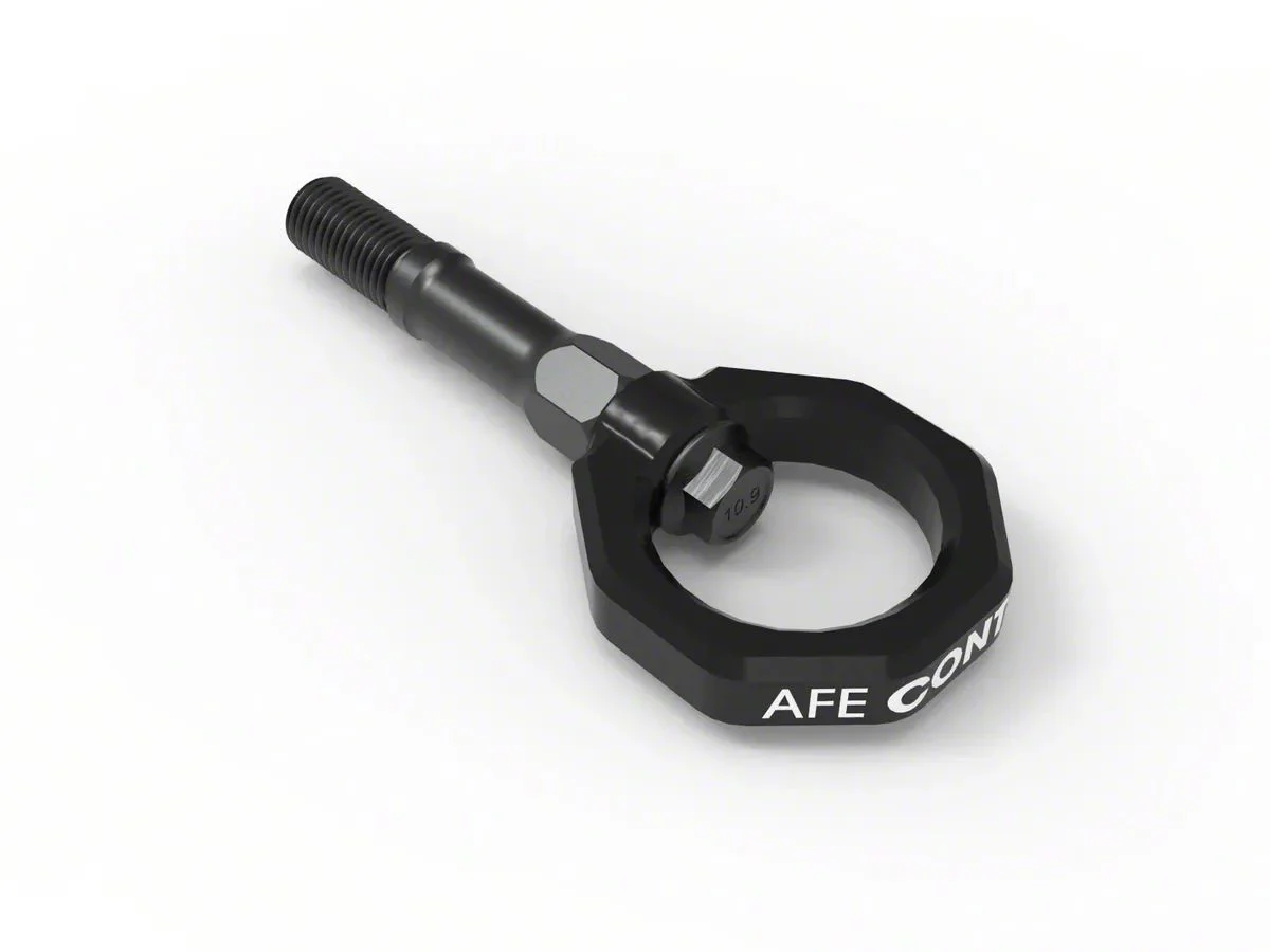 AFE Control PFADT Series Rear Tow Hook; Black (20-26 Corvette C8, Excluding Z06)