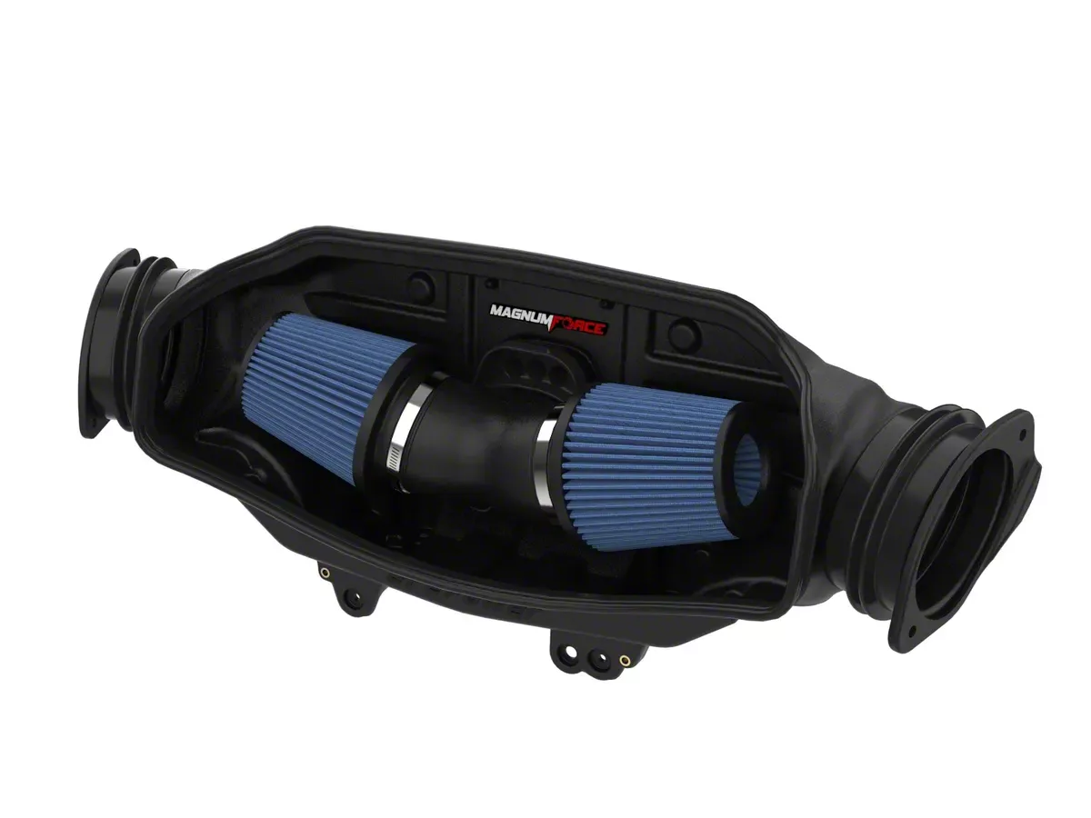 AFE Magnum FORCE Stage-2 Cold Air Intake with Pro 5R Oiled Filter; Black (20-26 6.2L Corvette C8)
