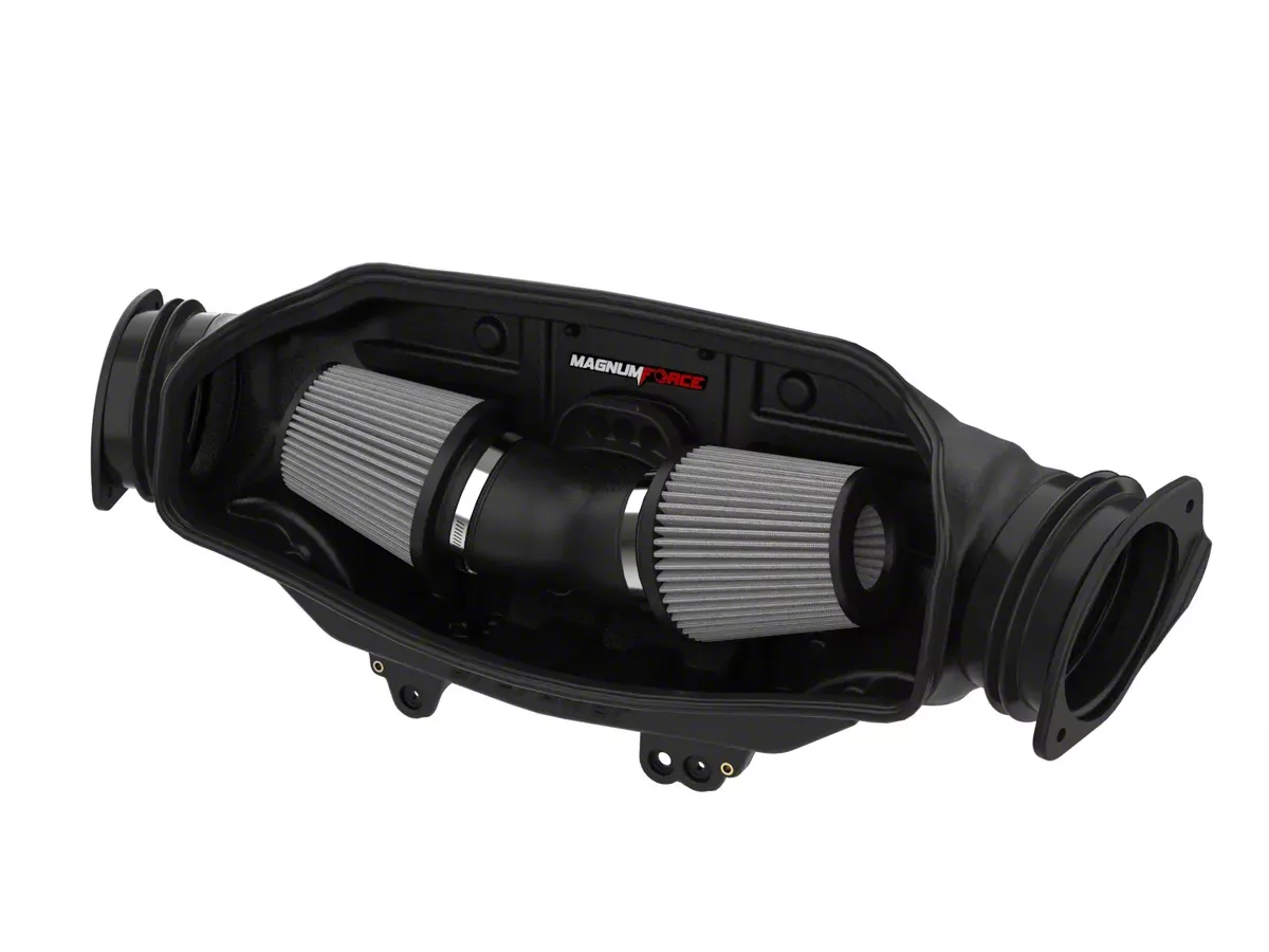 AFE Magnum FORCE Stage-2 Cold Air Intake with Pro DRY S Filter; Black (20-26 6.2L Corvette C8)