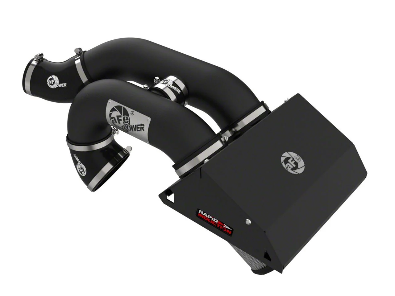 AFE Rapid Induction Cold Air Intake with Pro DRY S Filter; Black (21-24 3.5L EcoBoost F-150)