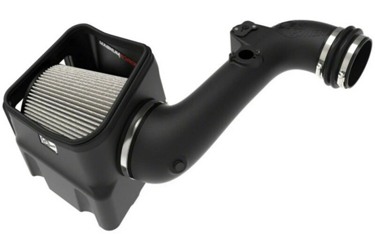 AFE Magnum FORCE Stage-2 Cold Air Intake with Pro DRY S Filter; Black (11-16 6.6L Duramax Sierra 3500 HD)