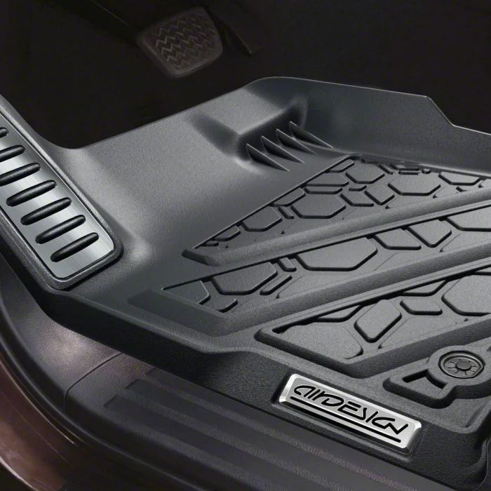 Air Design Soft Touch Front and Rear Floor Liners; Black (17-22 F-250 Super Duty SuperCrew)