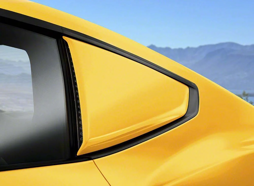 Air Design Quarter Window Scoops; Blue Ember (24-26 Mustang Fastback)