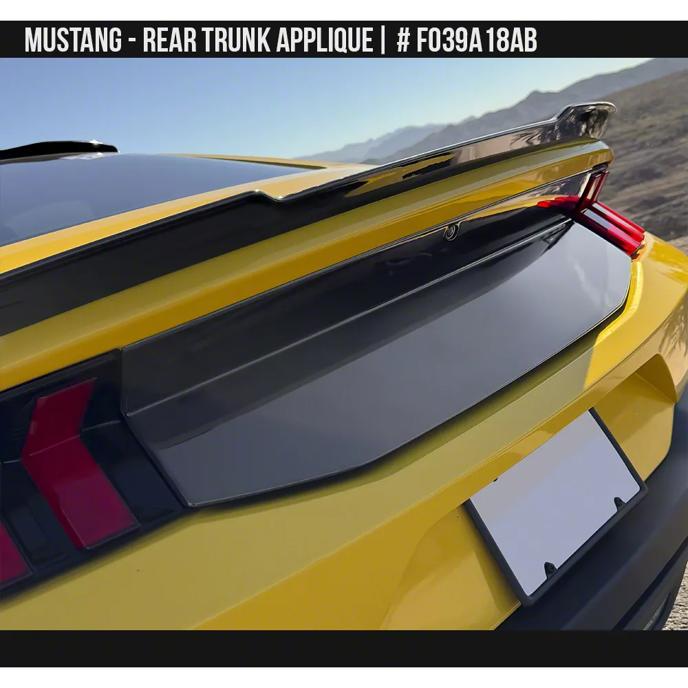 Air Design Rear Decklid Panel; Gloss Black (24-26 Mustang)