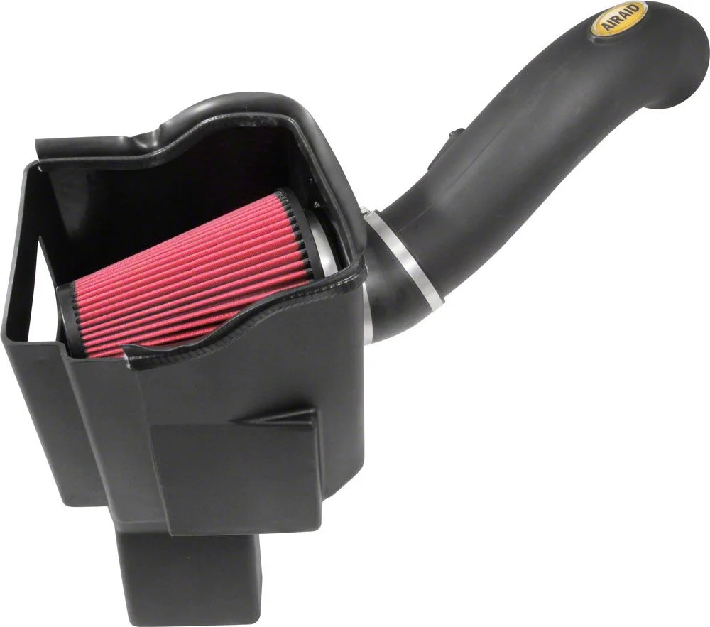 Airaid MXP Series Cold Air Intake with Red SynthaMax Dry Filter (17-19 6.6L Duramax Sierra 3500 HD)