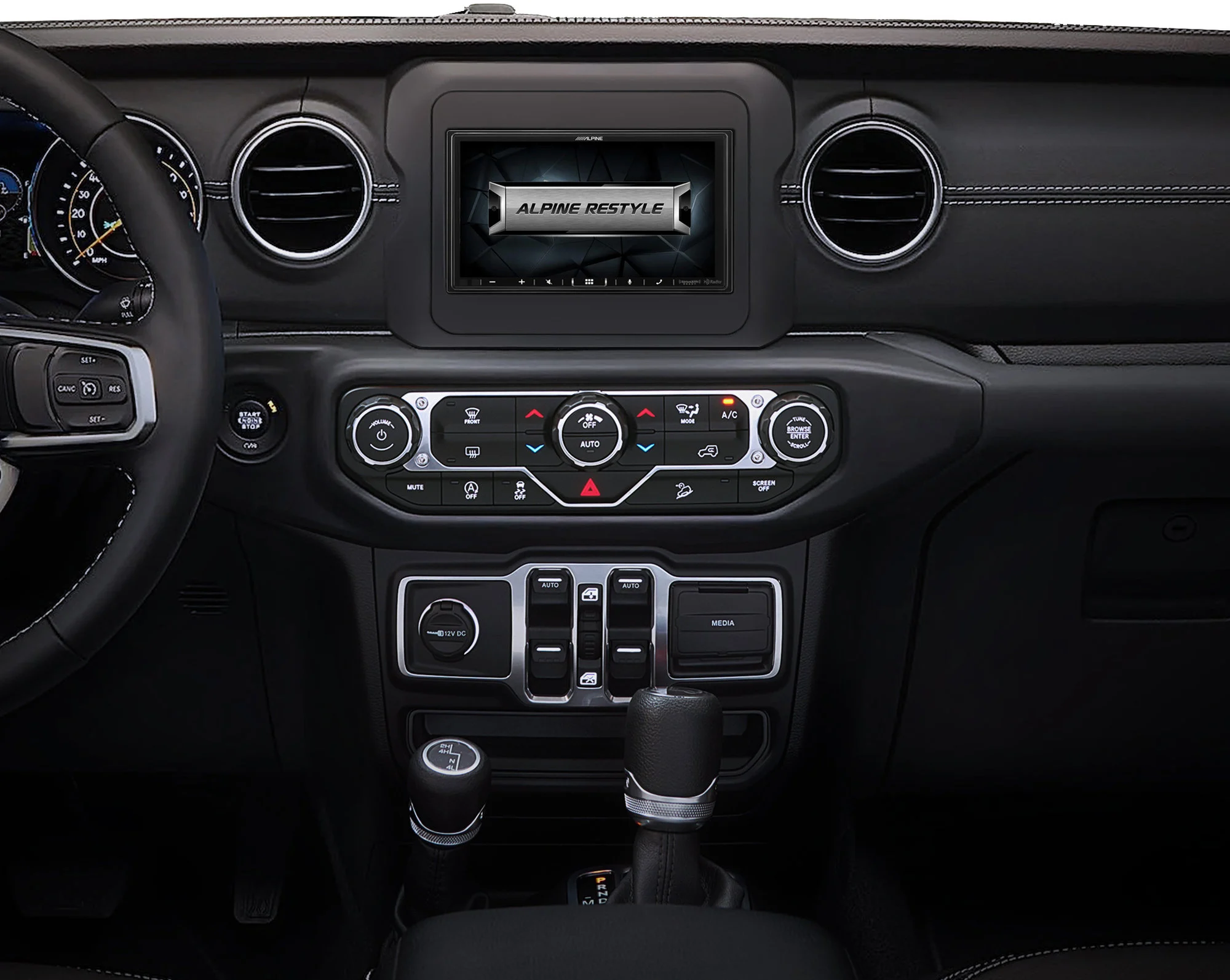 Alpine  i407-WRA-JL 7" In-Dash Restyle Digital Receiver for 18-22 Jeep Wrangler JL & Gladiator JT