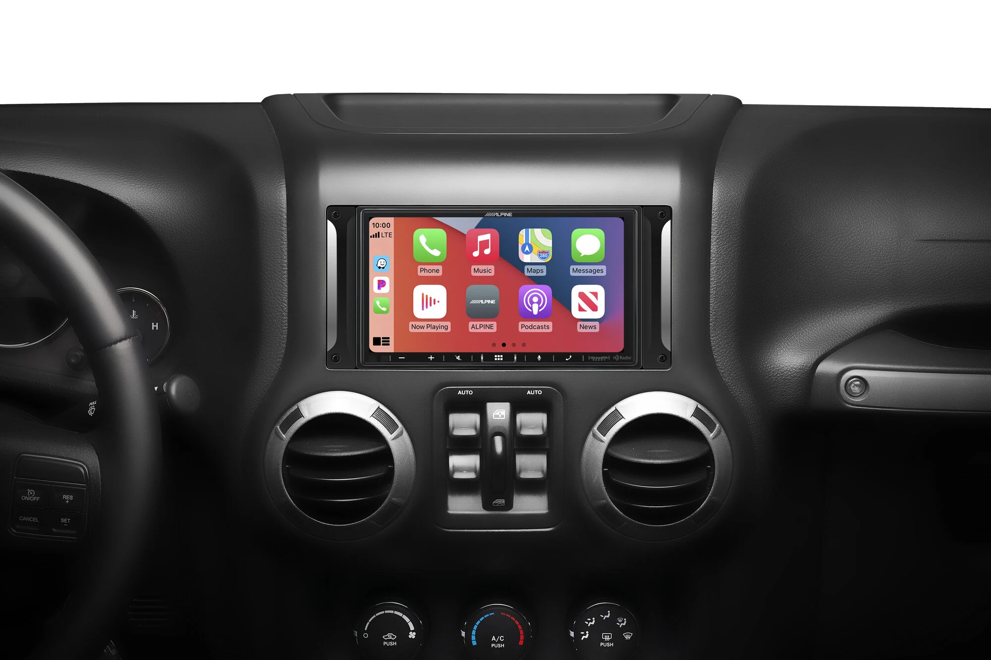 Alpine  i407-WRA-JK 7in In-Dash Digital Receiver for 07-18 Jeep Wrangler JK