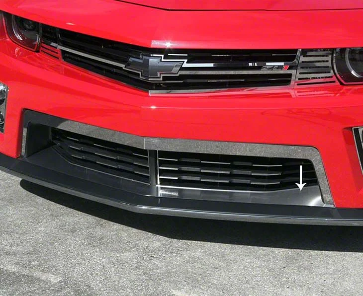 Front Chin Splitter; Brushed Stainless (12-13 Camaro ZL1)